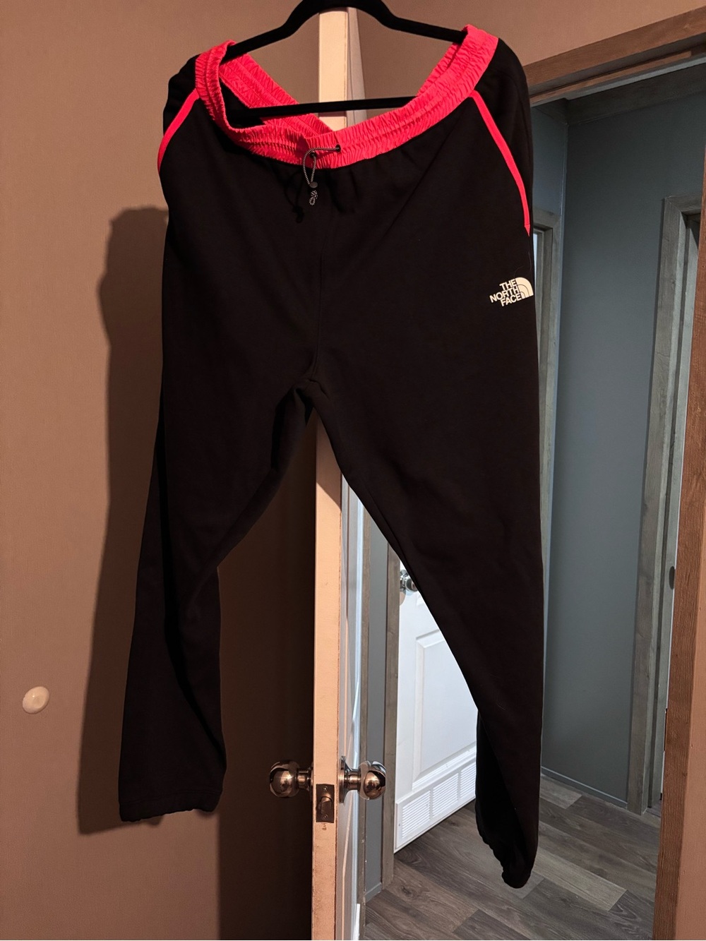 The North Face Women’s Black Joggers with Pink Trim